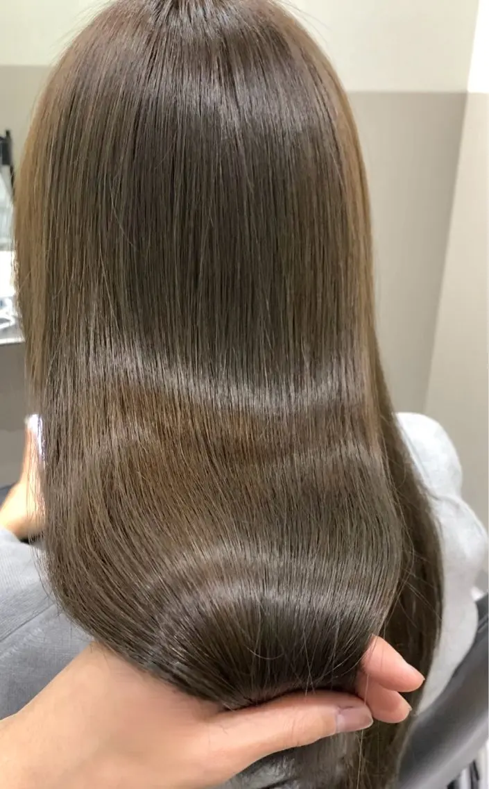 ロング ヘアカラー オリーブ🌿ブリーチ なし◎Azusaのヘアスタイル