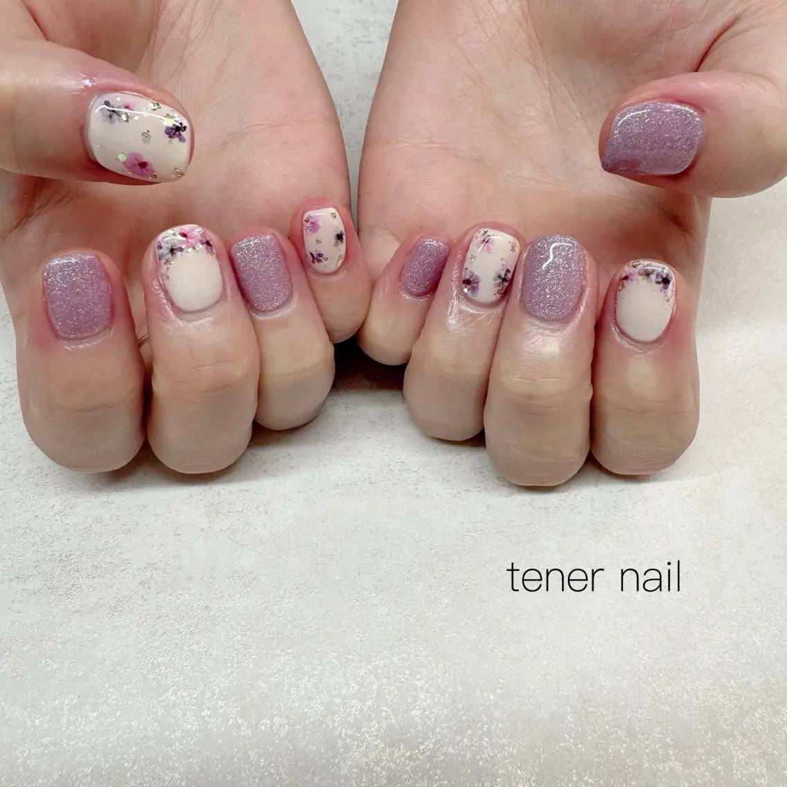ネイル フラワーネイル ハンドネイル テネルネイル tener nailのネイルデザイン