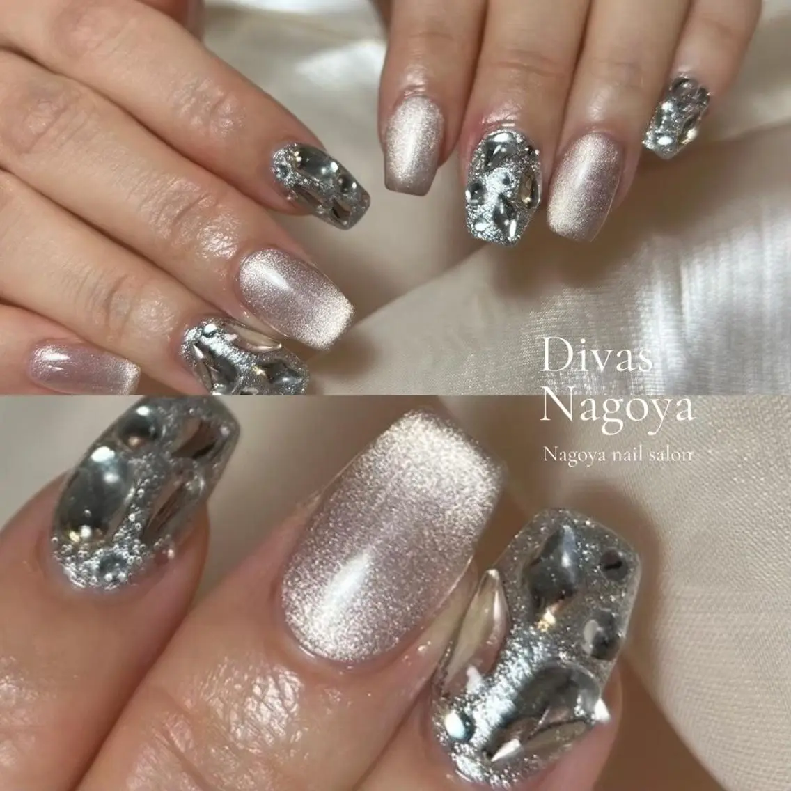ネイル アートネイル 韓国ネイル マットネイル ミラーネイル ニュアンスネイル 💕D.d nail Hideyo🌸のネイルデザイン