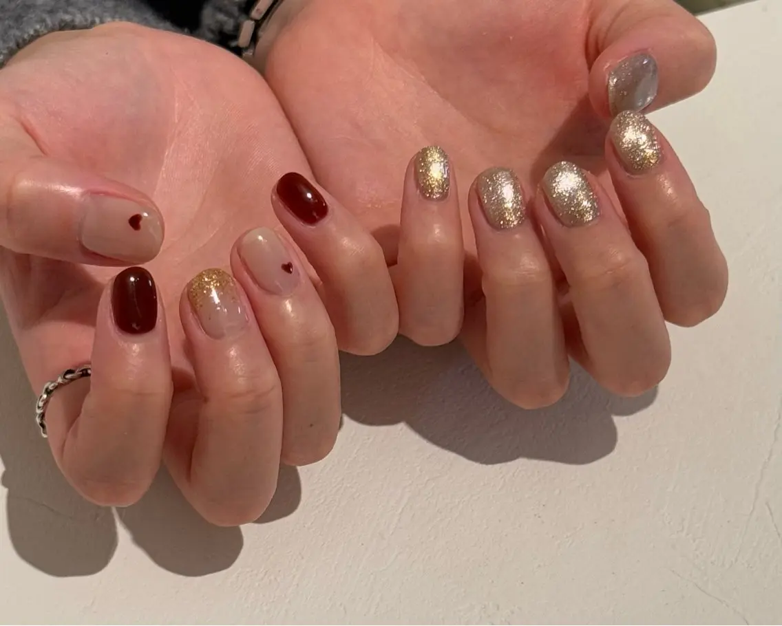 ネイル マグネットネイル ハンドネイル MARU NAIL honokaのネイルデザイン