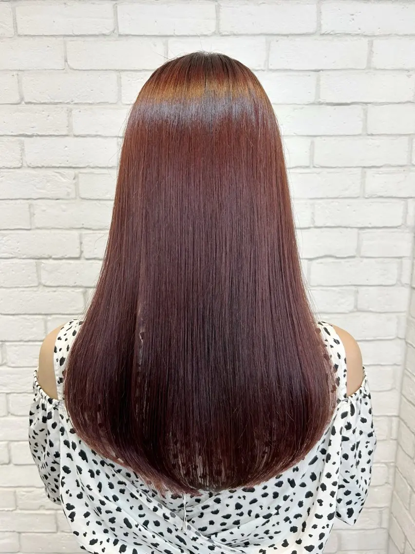 セミロング ヘアカラー トリートメント カラーアンドケアリタ kitamuuuのヘアスタイル