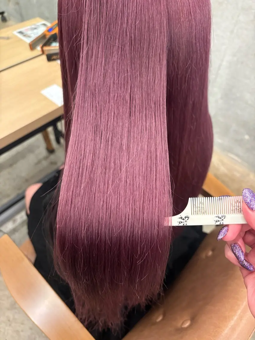 ロング カラー ヘアアレンジ ヘアカラー トリートメント 🎀暖色カラー🎀 ♡yurika♡のヘアスタイル