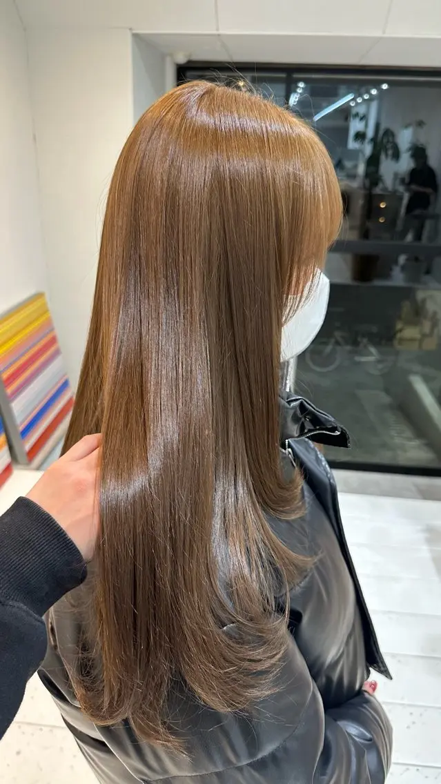 【縮毛履歴のある方はこちら💁🏻♀️】✨️明るくしたい人必見✨️ケアブリーチカラー+髪質改善トリートメント🍀💎の写真