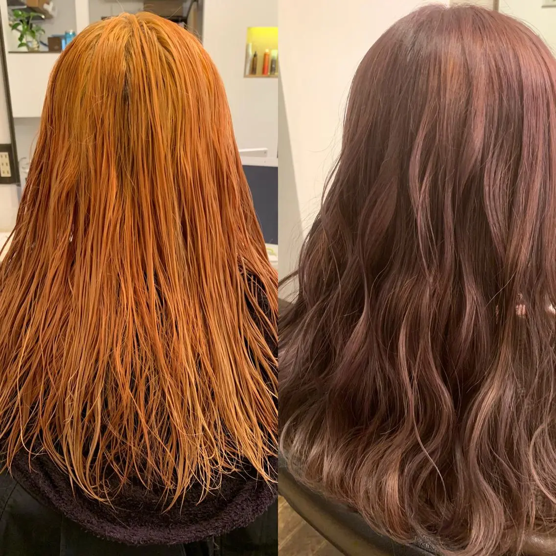 セミロング カラー ラベンダーカラー ヘアカラー トリートメント Sachiko ❤︎Pressのヘアスタイル