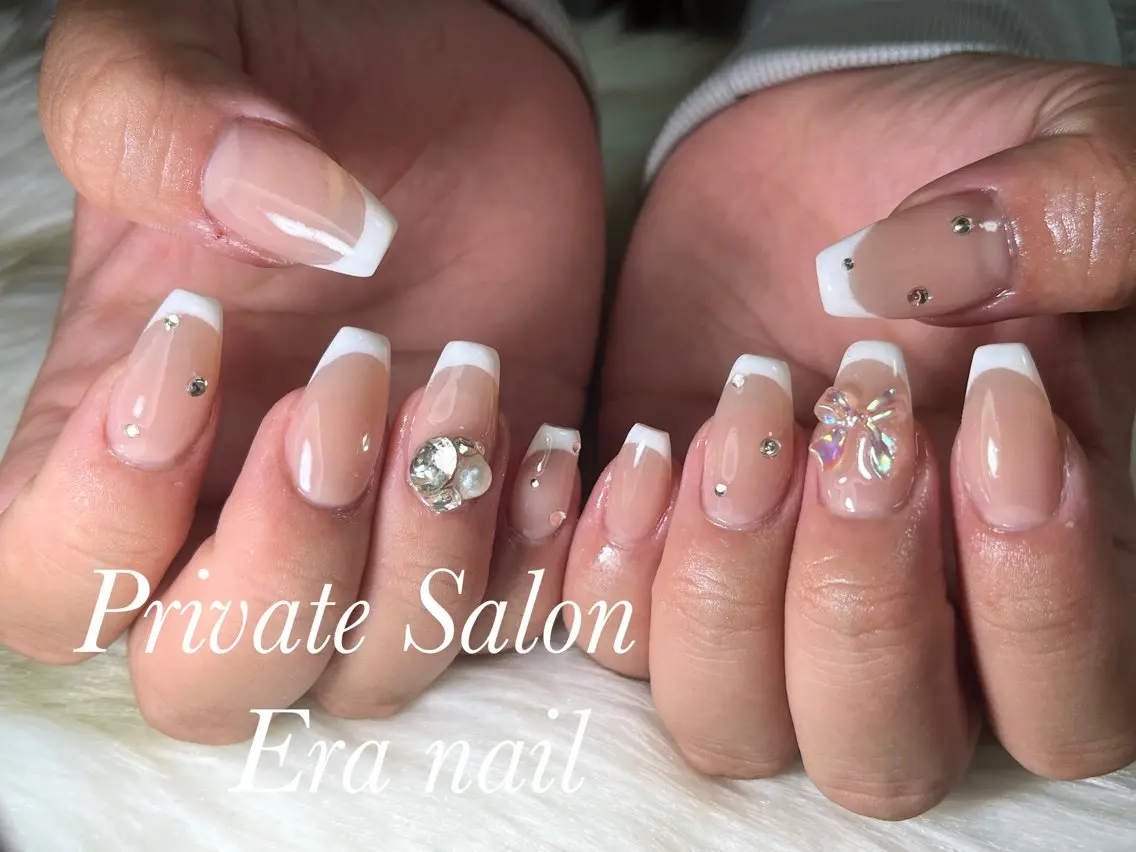 ネイル フレンチネイル スカルプネイル Era nailのネイルデザイン