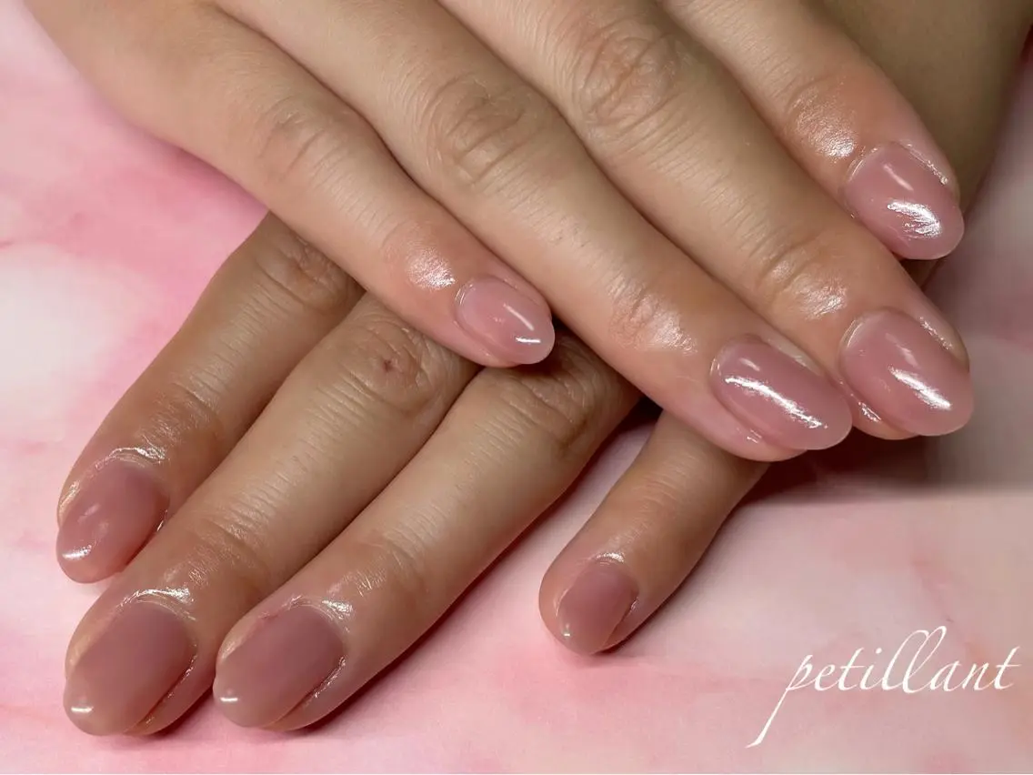 ネイル クリアネイル nail salon petillantのネイルデザイン