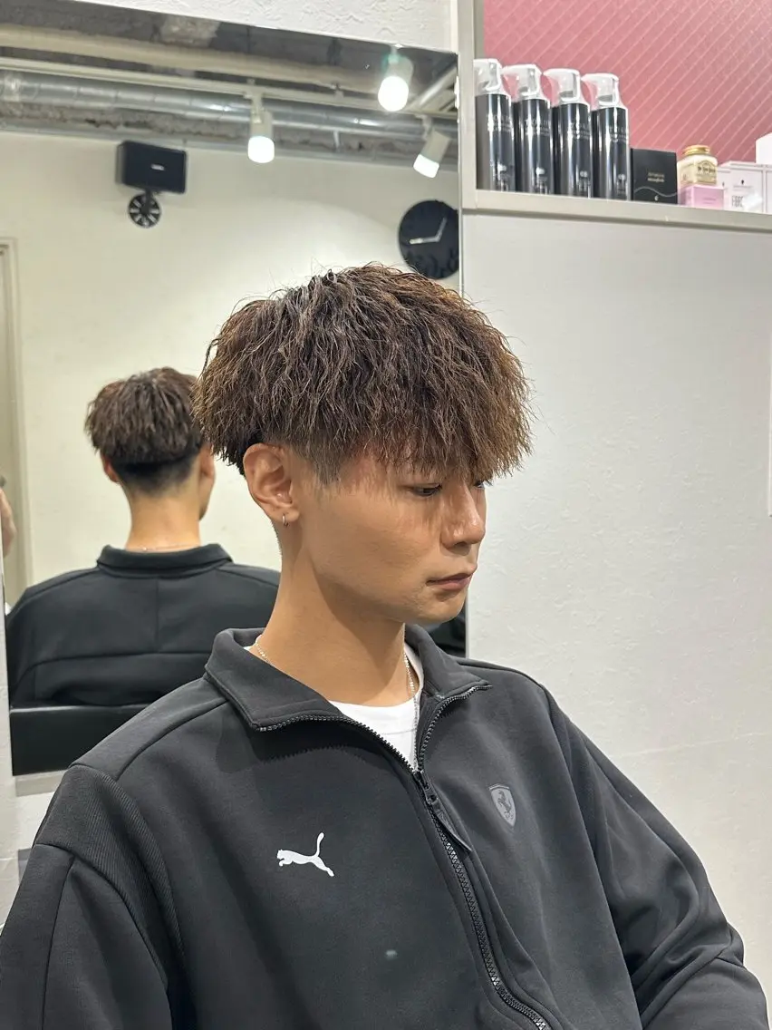 メンズ メンズパーマ メンズ特化型 美容師[福永一世]のヘアスタイル