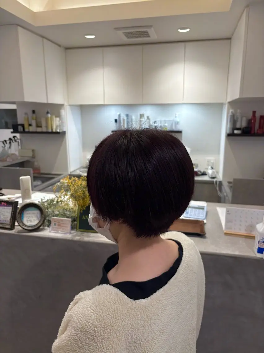 ショート ヘアカラー はしもとひより/ブリ ーチ矯正/艶カラーのヘアスタイル