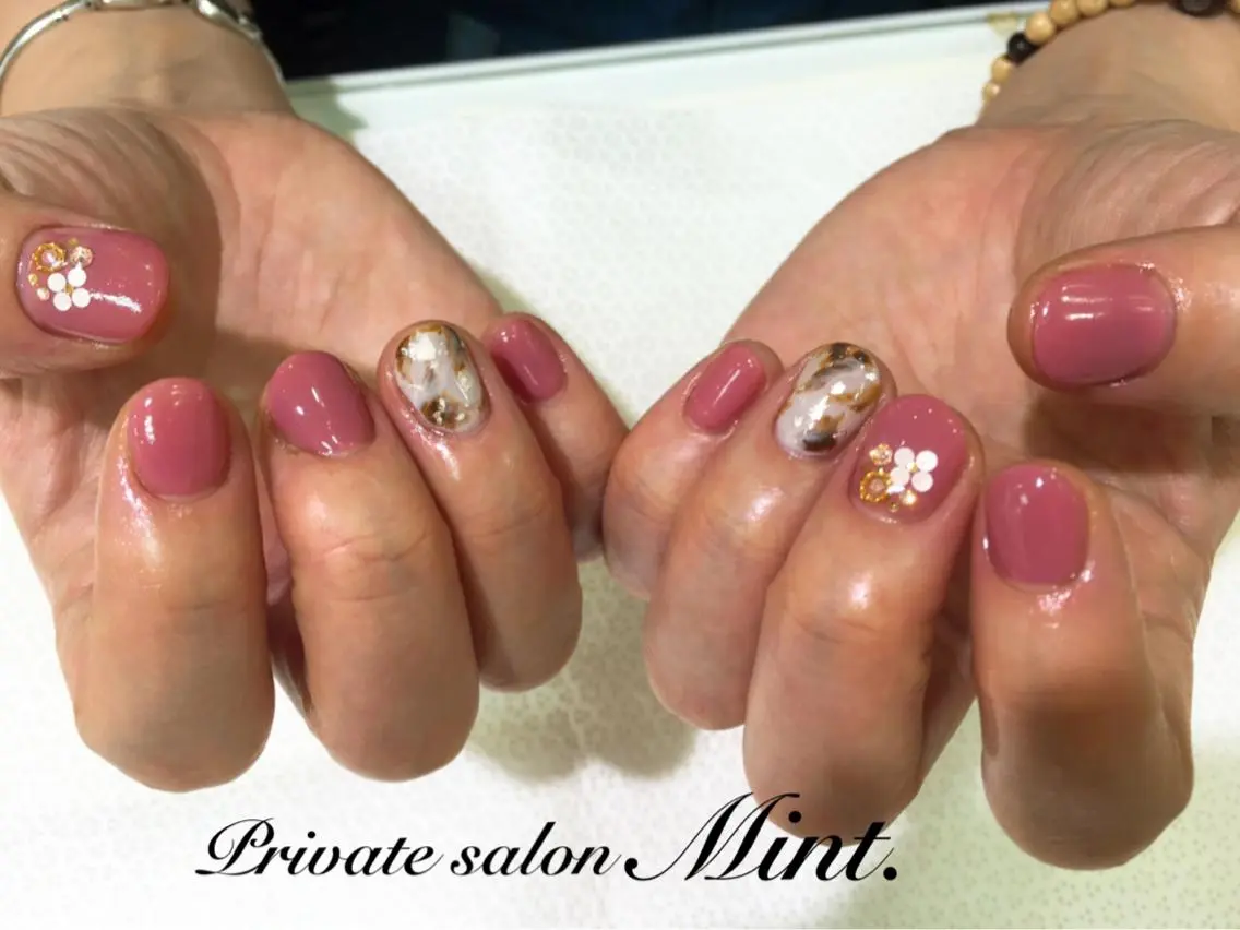 ショート ネイル ジェルネイル ハンドネイル Mint. nailのネイルデザイン