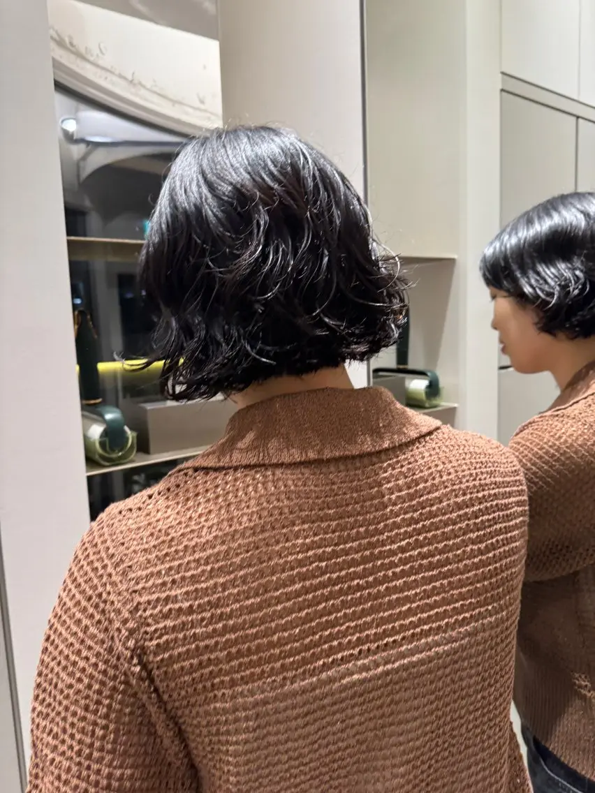 cut HOT perm (デジタルパーマ)の写真