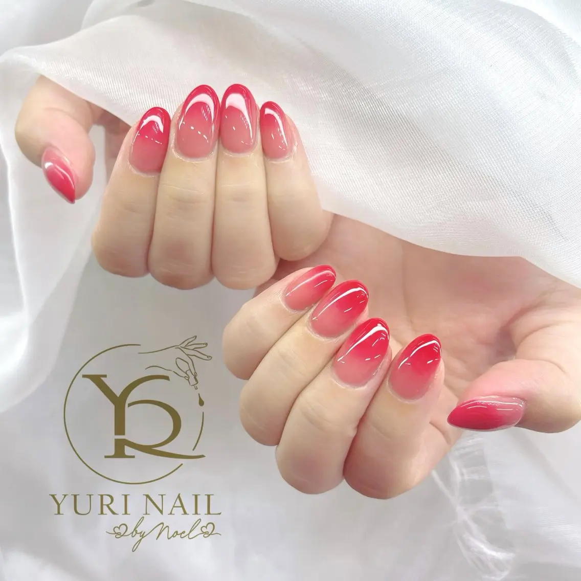 ネイル チークネイル フットネイル フレンチネイル グラデーション キラキラネイル ハンドネイル フットネイル ハンドケア YURI Nail Funabashiのネイルデザイン