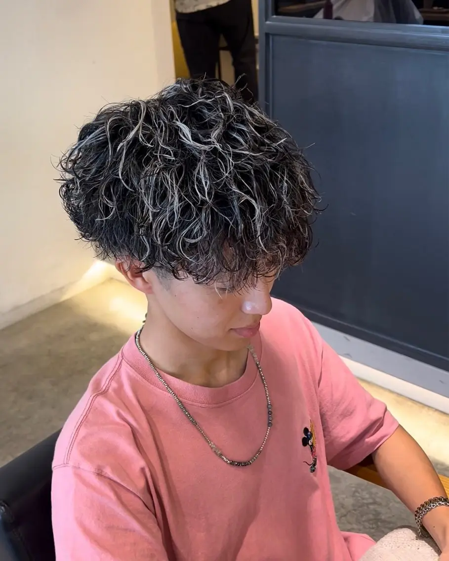 カラー パーマ メンズ (Lenis) takutoのヘアスタイル