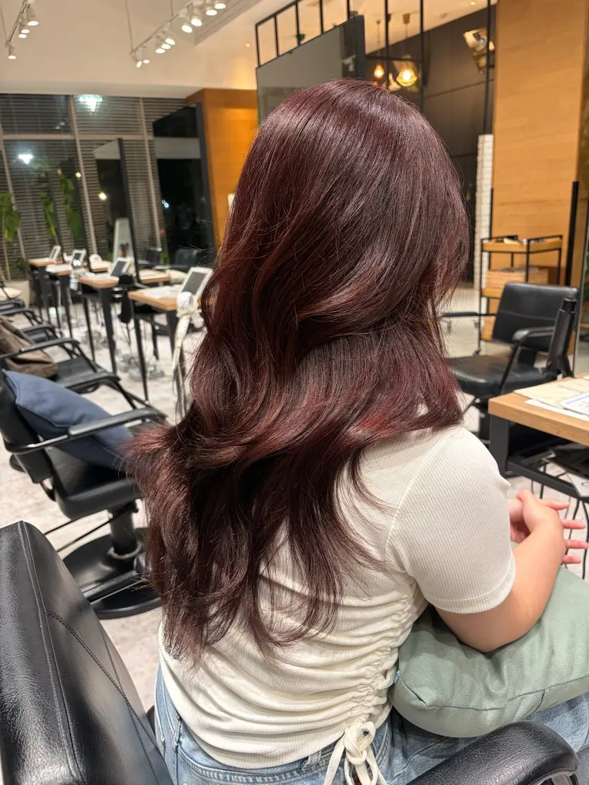 ロング カラー ヘアカラー The C海老名店 りりあのヘアスタイル