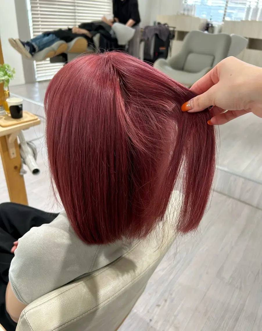 ミディアム ヘアカラー トリートメント ツヤカラー🤍 ARISAのヘアスタイル
