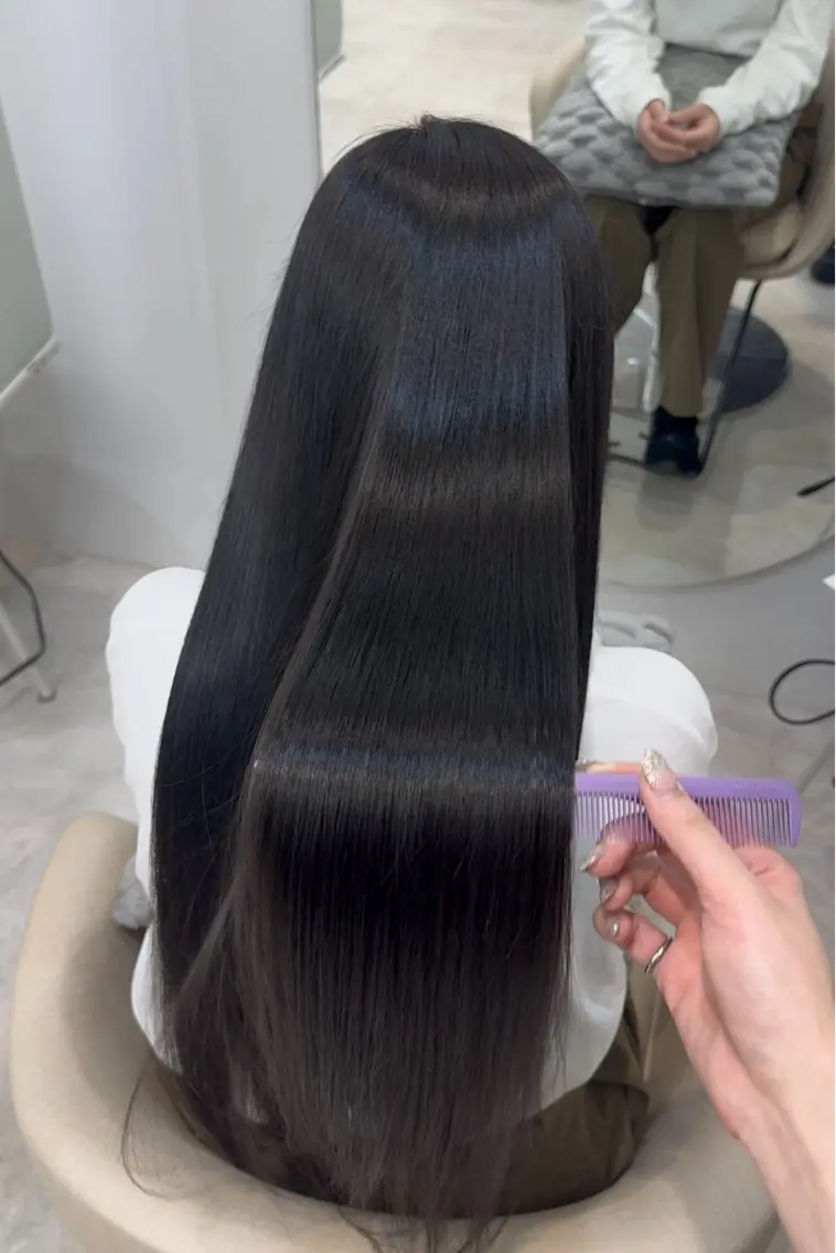 ロング カラー パーマ ヘアアレンジ カット ヘアカラー トリートメント ヘアセット パク・ボミン小野リエ 韓国ハーフ🦊のその他イメージ