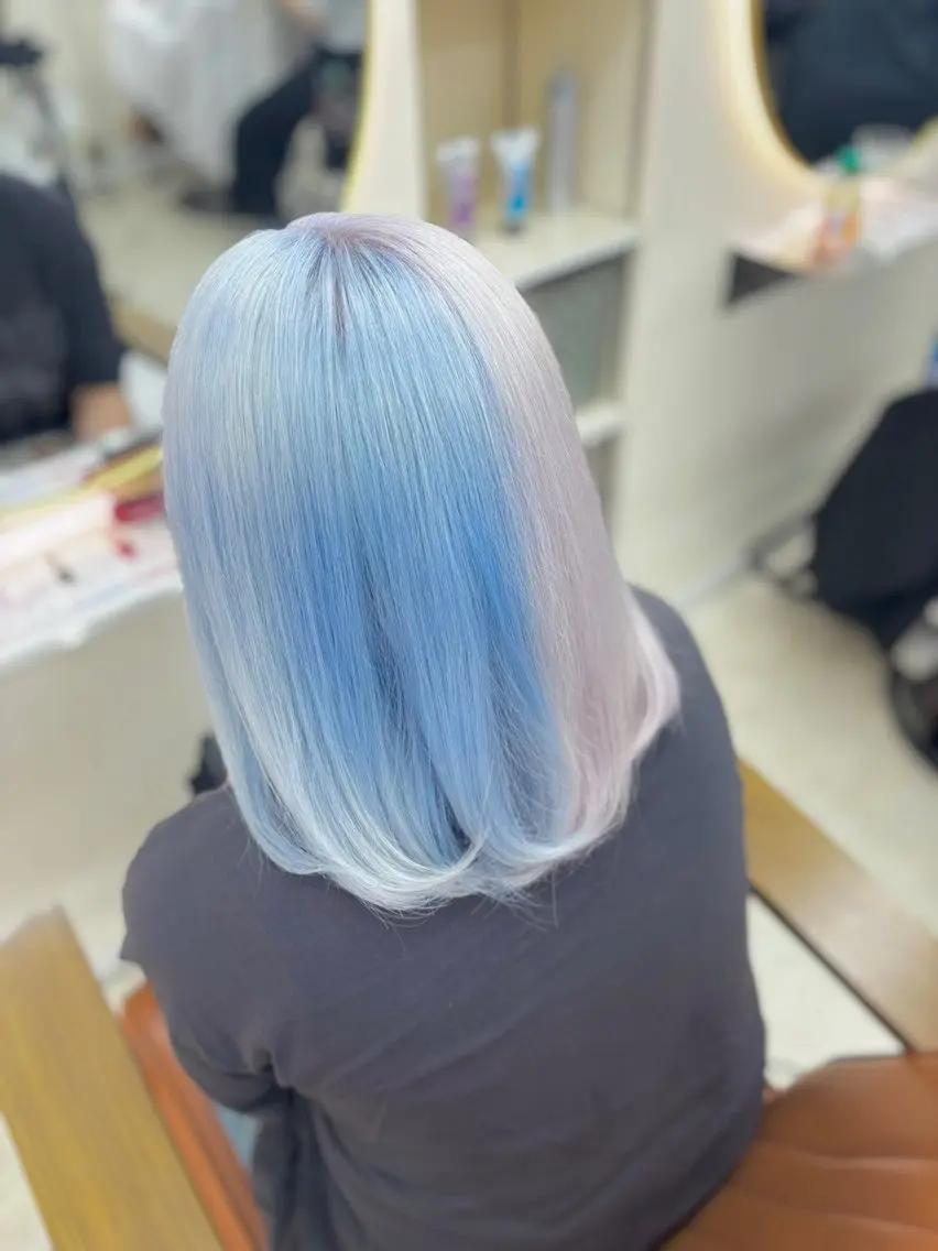 ロング カラー ヘアカラー トリートメント ヘッドスパ ハイトーン/ブリーチ 職人/森山陽向のヘアスタイル