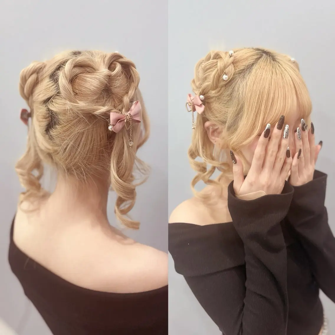 ロング 岡本 葵朱花のヘアスタイル
