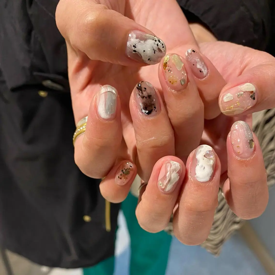 ネイル ニュアンスネイル ハンドネイル RINO AMANE nailのネイルデザイン