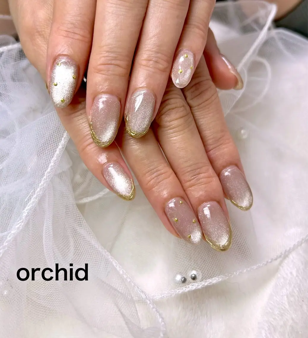 ネイル ハンドネイル orchid ♡オーキッドのネイルデザイン