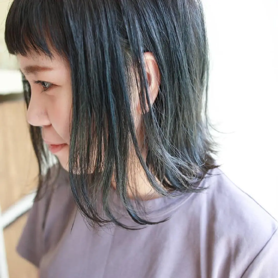 ミディアム カラー アディクシーカラー ブルーカラー ブルージュ ボブ 新生活応援★半額/ 25歳以下　“内間”のヘアスタイル