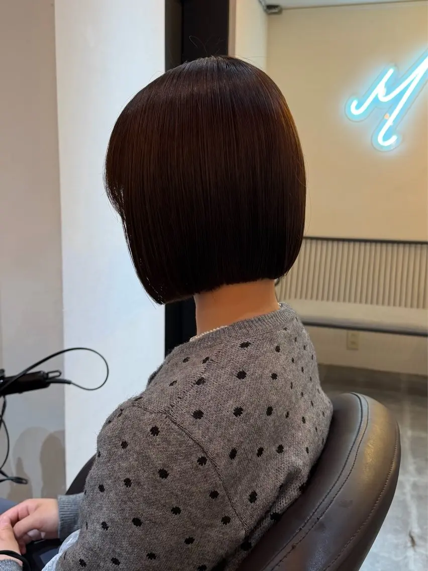 ミディアム カット トリートメント 🍒ボブカット/ moe🍒のヘアスタイル