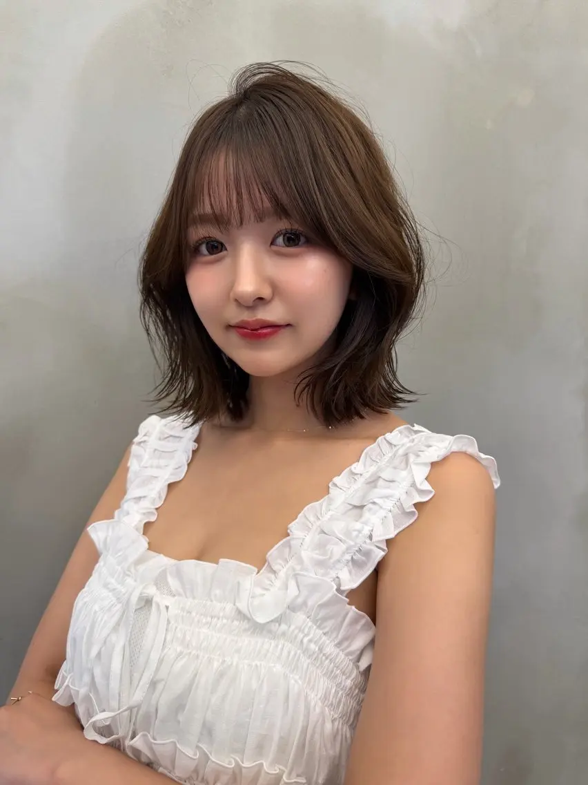 ミディアム カラー カット ヘアカラー トリートメント 🍀小川大輔🍀 ボブ/ブリーチ🥇のヘアスタイル