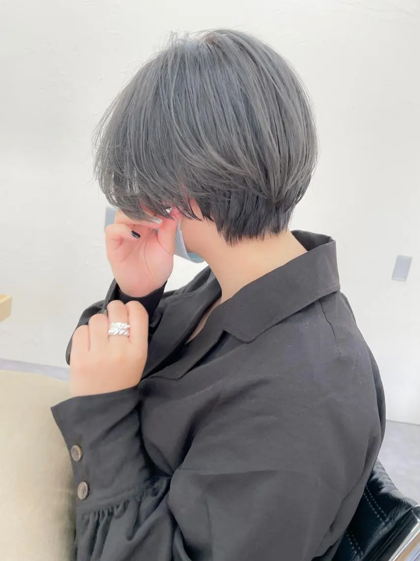 ショート~ボブ【透明感を極めるならオリジナル】ケアブリーチ+カラー+選べるトリートメントの写真