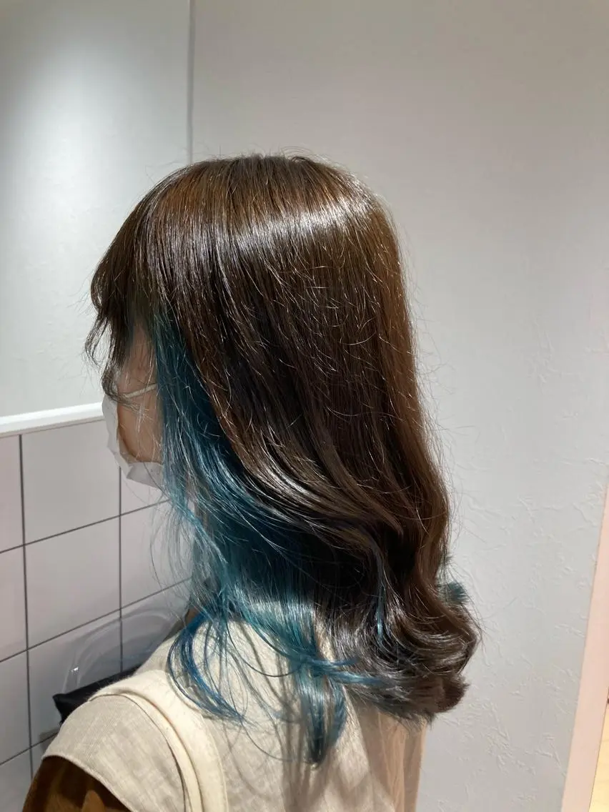 【イチオシメニュー✨】🦋チラ見えイヤリングカラー+髪質改善トリートメント🦋の写真