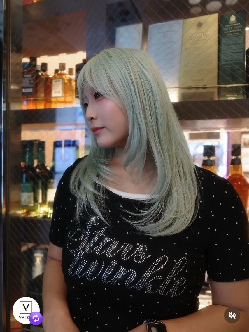 ミディアム ヘアカラー cocoyu/新宿 /ハイトーンカラーのヘアスタイル