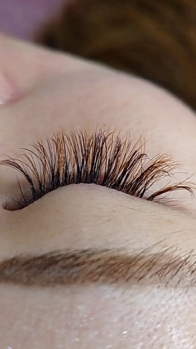 マツエク・マツパ カラーマツエク フラットラッシュ マツエク EYELASH lino　合志市のマツエク・マツパデザイン