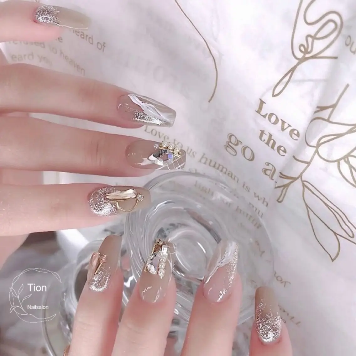 ネイル チークネイル 長さ出し フットネイル フレンチネイル ジェルネイル Nailsalon Tion 川崎店のネイルデザイン