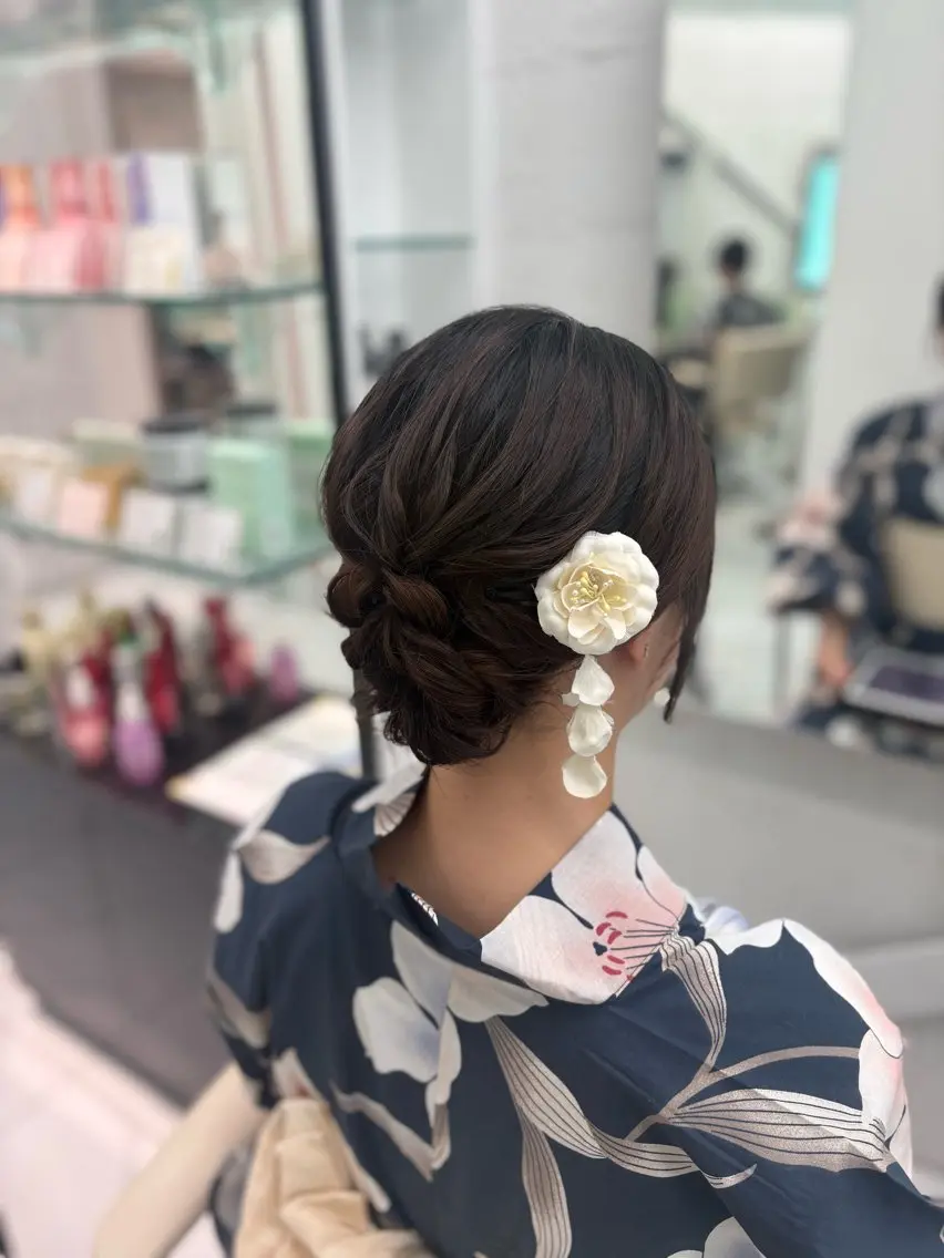 ヘアアレンジ ヘアセット 🎀ゆづき🫧 透明感/アレンジ💝のヘアスタイル
