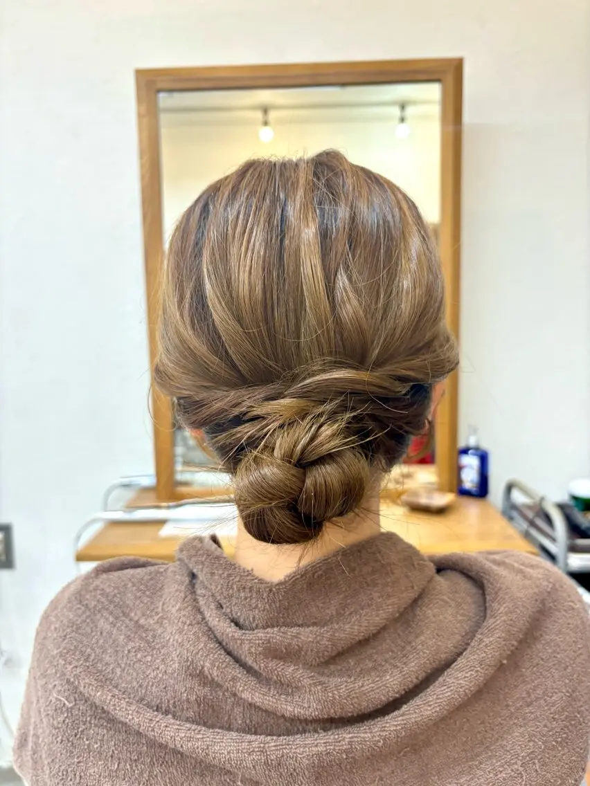 ミディアム ヘアアレンジ luxbe /アシスタント るなのヘアスタイル
