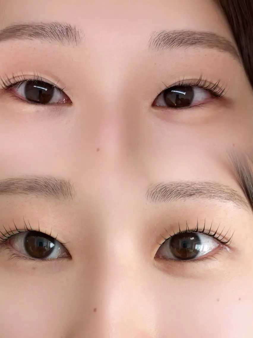 マスカラパーマ🇰🇷(まつ毛を染めるコースです)の写真