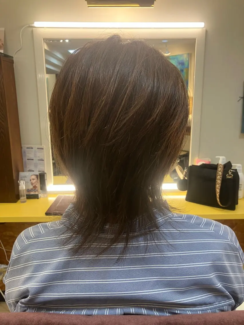 セミロング カラー 横田 尚登のヘアスタイル