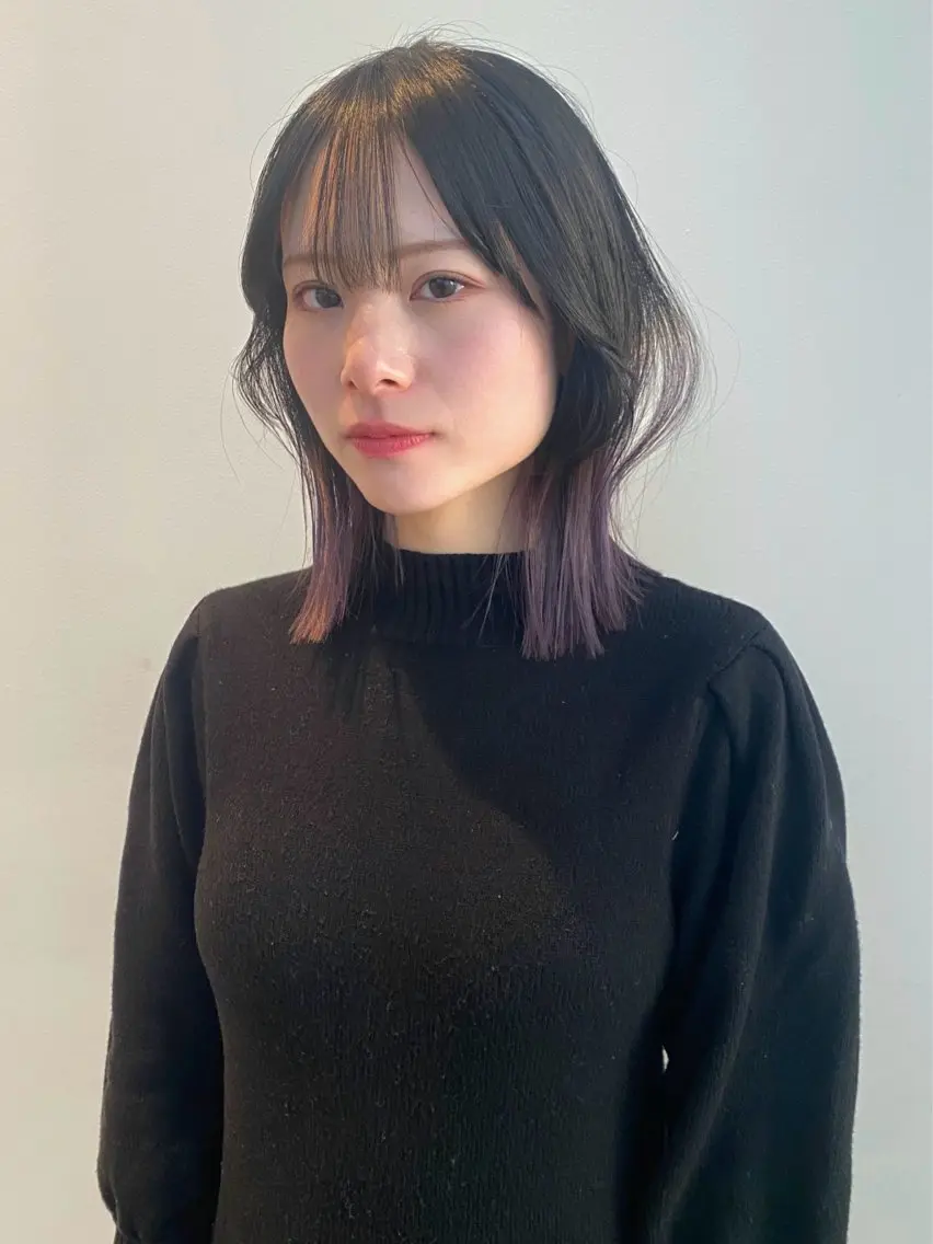ミディアム カラー ブリーチ カット ヘアカラー トリートメント mai / linoah˚✧のヘアスタイル