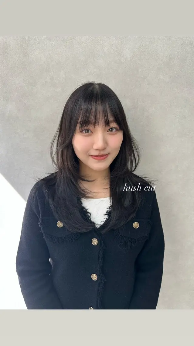 セミロング カラー ハッシュカット カット ヘアカラー トリートメント 🇰🇷韓国スタイル レイヤー/ayanaのヘアスタイル