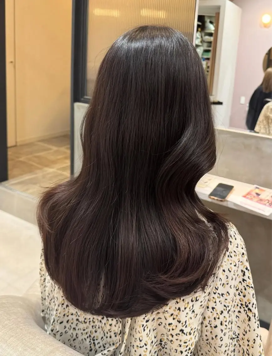 セミロング カット ヘアカラー ✨髪質改善･レイヤー ✨chihiroのヘアスタイル