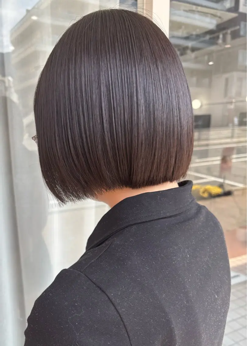 ミディアム ボブ miku カラー／ヘッドスパのヘアスタイル