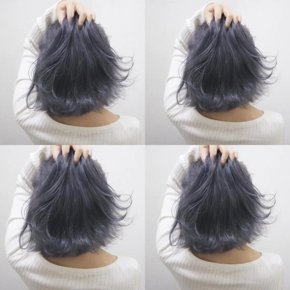 ショート カラー アディクシーカラー ブリーチ グレージュ パープルカラー JILBLAN京都 ショート/ハイライトのヘアスタイル