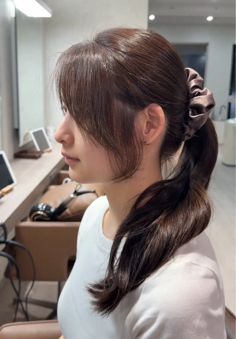 セミロング 透明感カラー/ 表参道/こはるのヘアスタイル