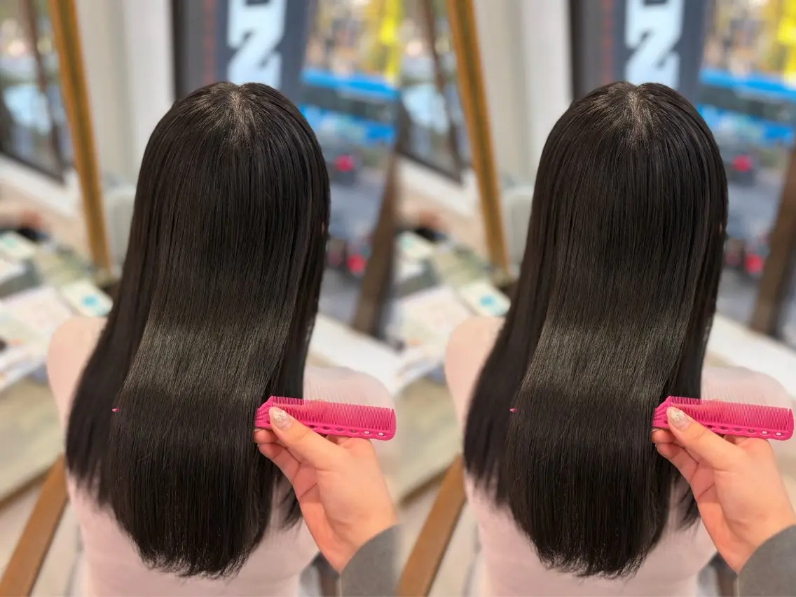 セミロング 縮毛矯正 巻ける🫧縮毛矯正 💞はな🎀のヘアスタイル