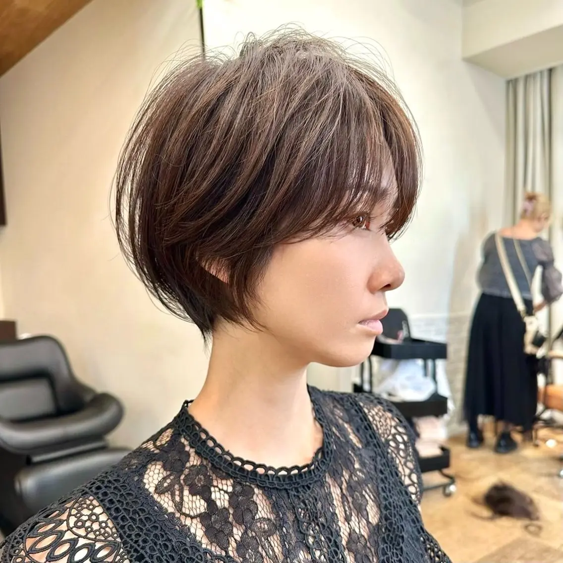 ショート カラー 似合わせカット ショートヘア カット トリートメント ヘッドスパ お悩み解決ショート/ 似合わせカット/といのヘアスタイル