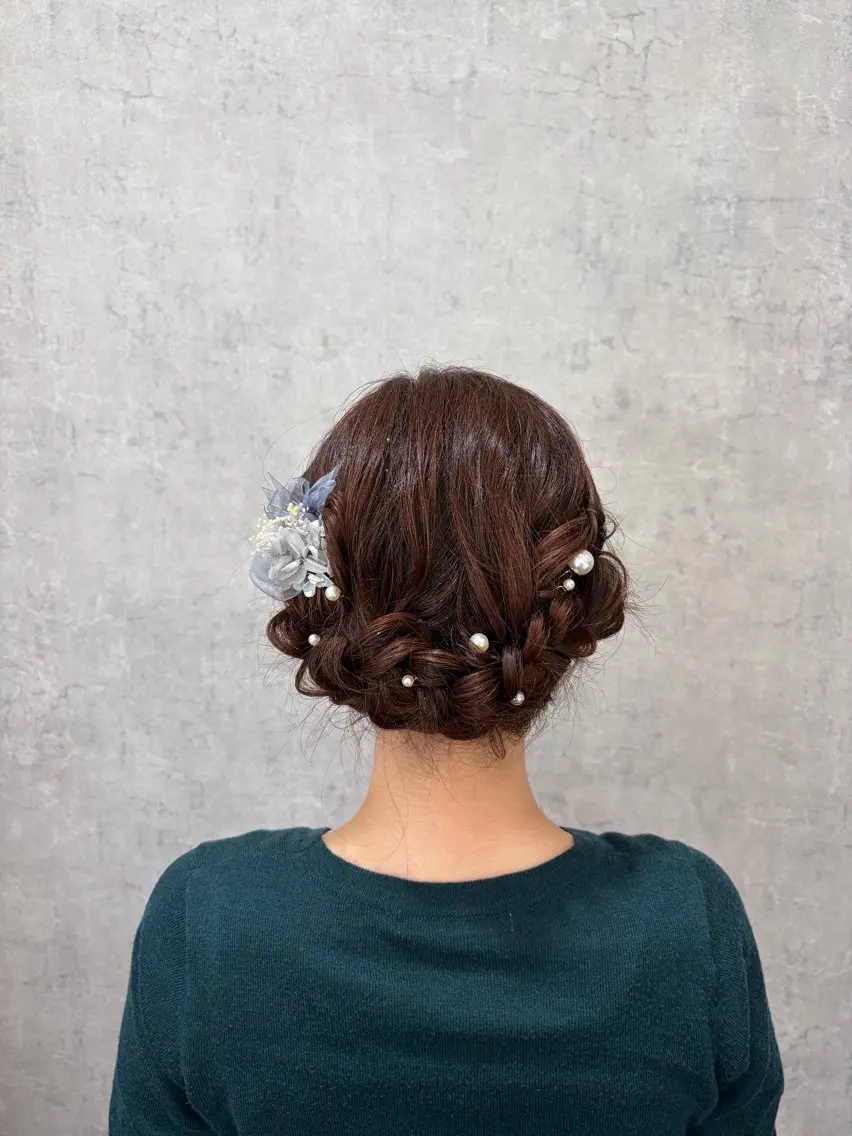 ロング ヘアセット 艶髪/透明感カラー 下山 萌華のヘアスタイル