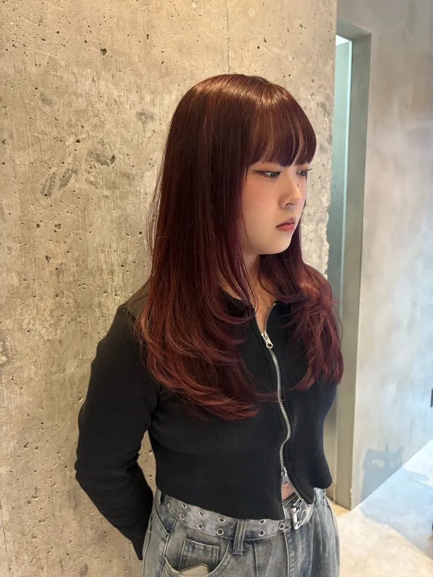 ロング 山崎 京のヘアスタイル