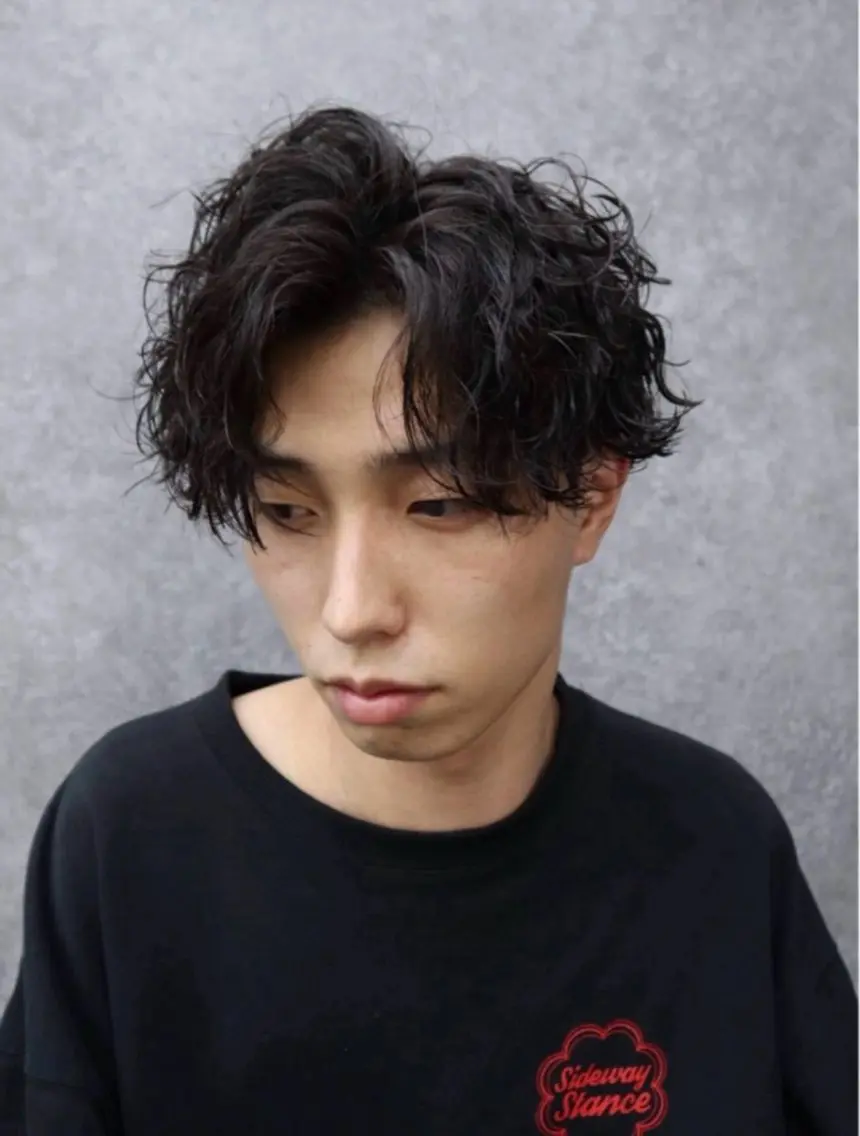 パーマ メンズ センターパート特化 🌹RIO🌹のヘアスタイル