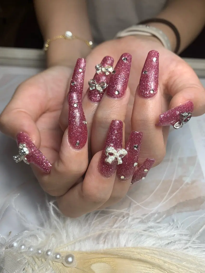 ネイル フレンチネイル ジェルネイル 韓国ネイル マグネットネイル マグネットフレンチ akina nailsのネイルデザイン
