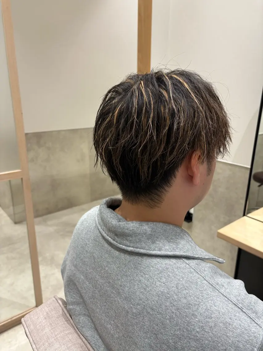 カット×パーマ×ハイライトの写真