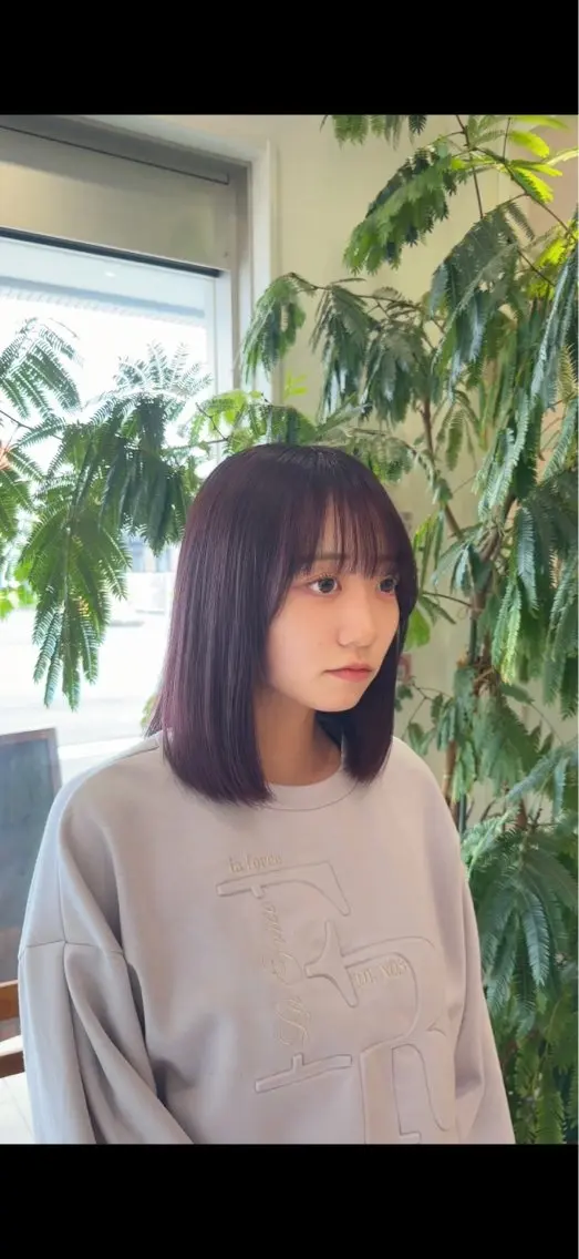 カラー ブリーチ ブラウンカラー 透明感カラー ピンクカラー ヘアカラー 優乃 ❄️のヘアスタイル