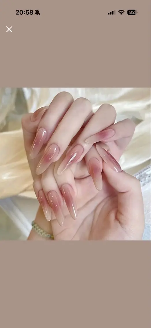ネイル チークネイル 長さ出し フレンチネイル ガーリー 韓国ネイル Sun Nail linaのネイルデザイン